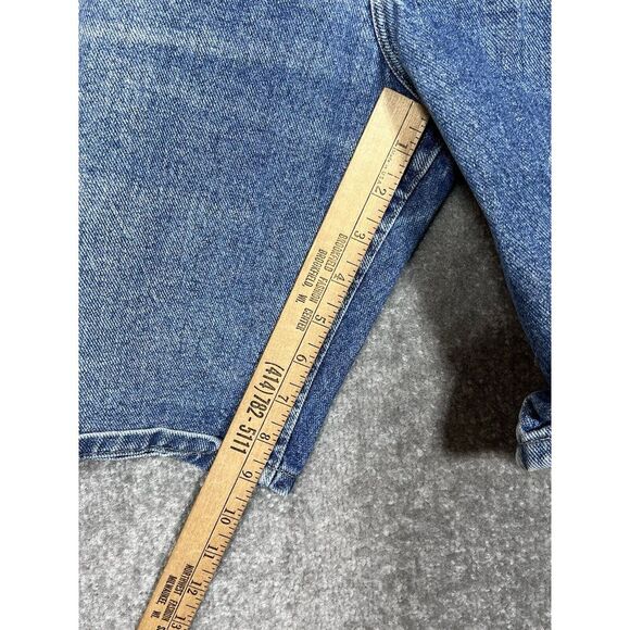 Wrangler Relaxed Fit Jean Shorts Mens Size 36 Blue Denim Medium Wash Pockets - Picture 7 of 7